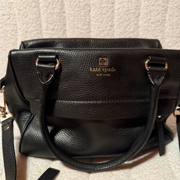 kate spade Handbags - Kate Spade Black Leather Tote Bag